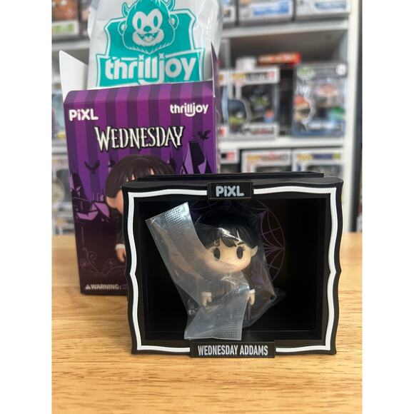 Wednesday Addams Nevermore Uniform Thrilljoy PIXL Vinyl Figure Television Family - Picture 1 of 2